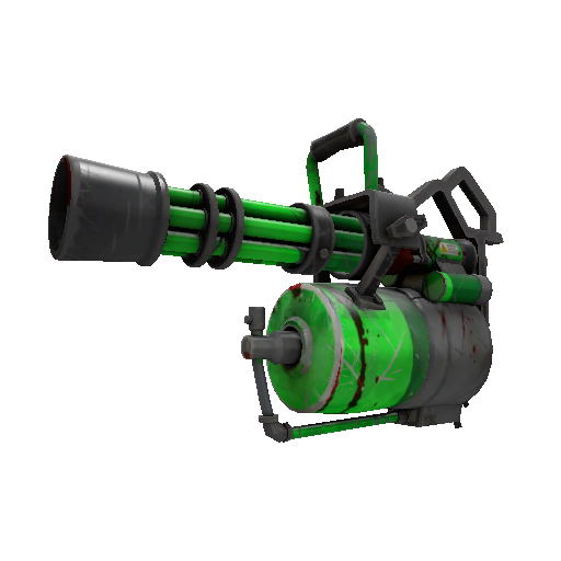 Health and Hell (Green) Minigun (Battle Scarred)