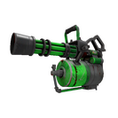 Unusual Health and Hell (Green) Minigun (Battle Scarred)