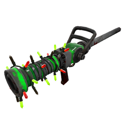 Unusual Festivized Health and Hell (Green) Medi Gun (Battle Scarred)