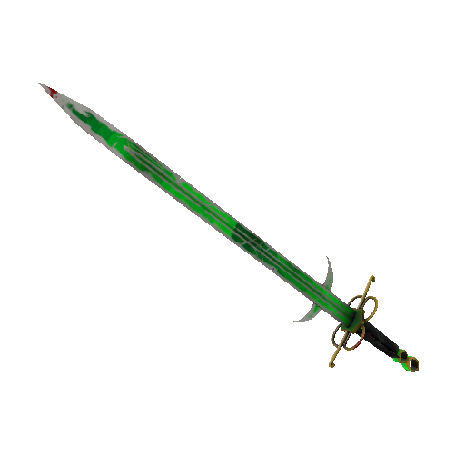 Strange Specialized Killstreak Health and Hell (Green) Claidheamh Mòr (Well-Worn)
