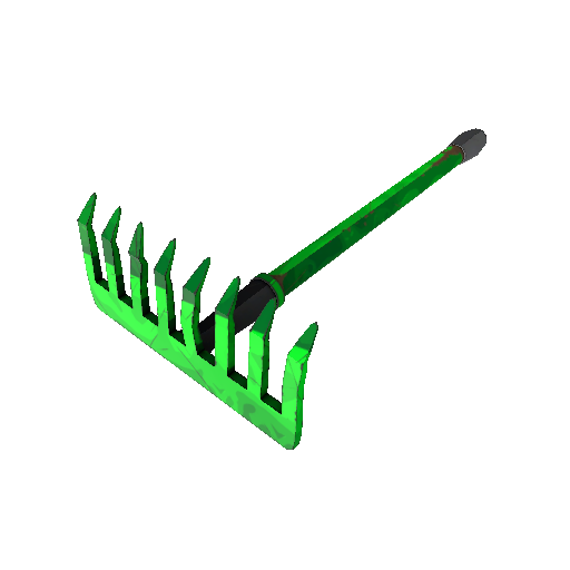 Health and Hell (Green) Back Scratcher (Minimal Wear)