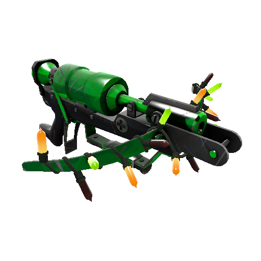 Festivized Health and Hell (Green) Crusader's Crossbow (Well-Worn)