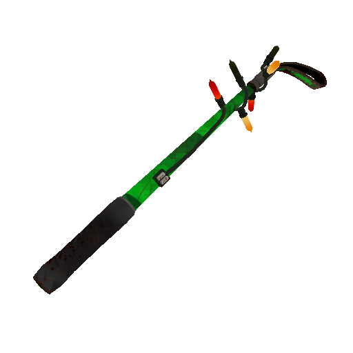 Strange Festivized Professional Killstreak Health and Hell (Green) Disciplinary Action (Battle Scarred)