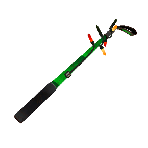 Strange Festivized Professional Killstreak Health and Hell (Green) Disciplinary Action (Well-Worn)