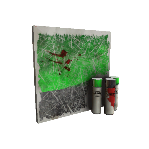 Strange Unusual Health and Hell (Green) War Paint (Battle Scarred)