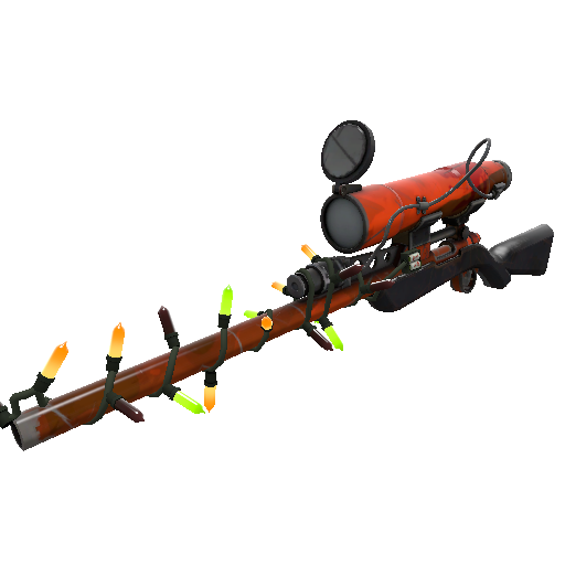 Unusual Festivized Specialized Killstreak Health and Hell Sniper Rifle (Well-Worn)