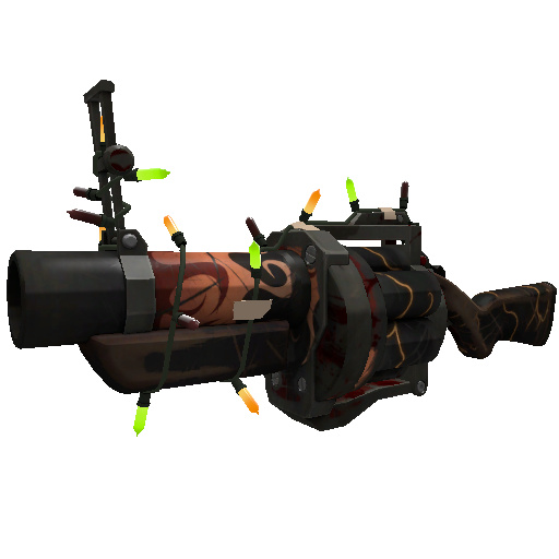 Strange Festivized Specialized Killstreak Sunriser Grenade Launcher (Battle Scarred)