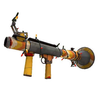 Strange Unusual Festivized Specialized Killstreak Cream Corned Rocket Launcher (Battle Scarred)