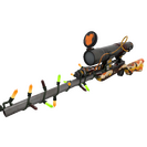 Unusual Festivized Specialized Killstreak Cream Corned Sniper Rifle (Battle Scarred)
