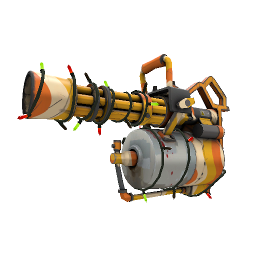 Strange Festivized Specialized Killstreak Cream Corned Minigun (Field-Tested)