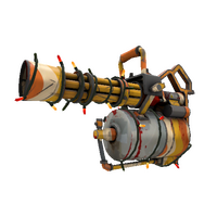 Strange Unusual Festivized Cream Corned Minigun (Battle Scarred)
