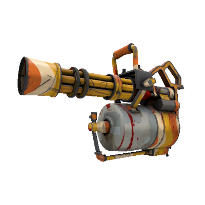 Unusual Specialized Killstreak Cream Corned Minigun (Battle Scarred)