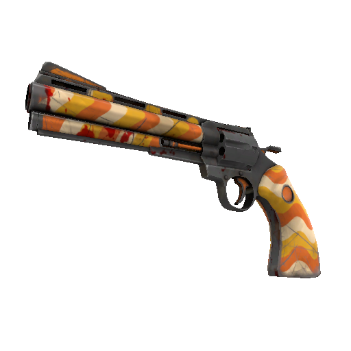 Unusual Cream Corned Revolver (Battle Scarred)