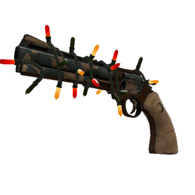 Unusual Festivized Professional Killstreak Warborn Revolver (Well-Worn)