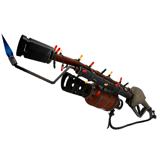 Strange Isotope Festivized Professional Killstreak Team Serviced Flame Thrower (Field-Tested)