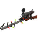 Strange Festivized Team Serviced Sniper Rifle (Battle Scarred)