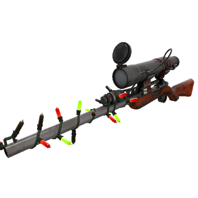 Strange Festivized Team Serviced Sniper Rifle (Battle Scarred)