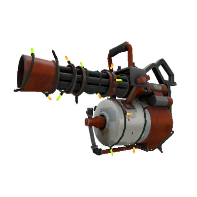 Strange Festivized Team Serviced Minigun (Field-Tested)