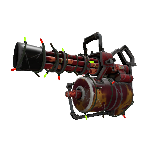 Festivized Deadly Dragon Minigun (Well-Worn)