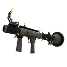 Unusual Festivized Specialized Killstreak Secretly Serviced Rocket Launcher (Battle Scarred)