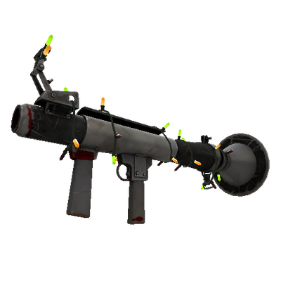 Unusual Festivized Specialized Killstreak Secretly Serviced Rocket Launcher (Battle Scarred)