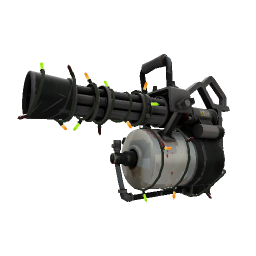 Strange Festivized Killstreak Secretly Serviced Minigun (Well-Worn)