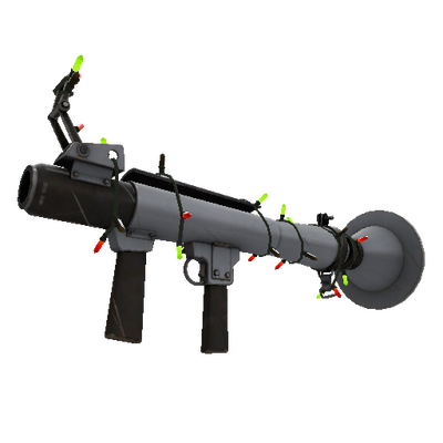 Strange Festivized Killstreak Steel Brushed Rocket Launcher (Minimal Wear)