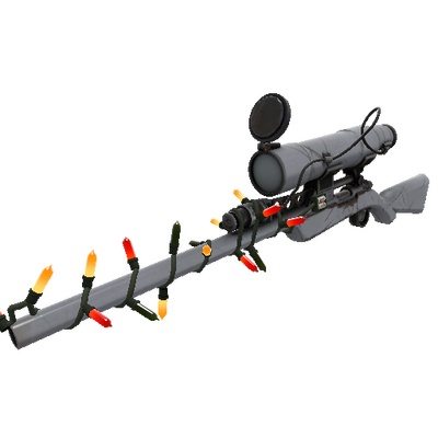 Strange Festivized Specialized Killstreak Steel Brushed Sniper Rifle (Field-Tested)