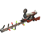 Unusual Festivized Professional Killstreak Sleek Greek Sniper Rifle (Well-Worn)