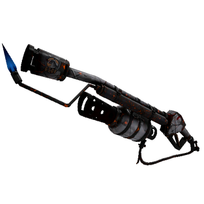 Strange Specialized Killstreak Mechanized Monster Flame Thrower (Battle Scarred)