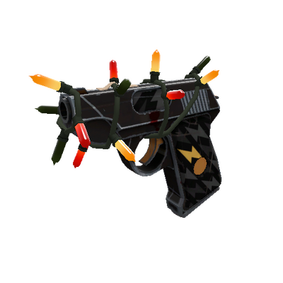 Strange Festivized Specialized Killstreak Black Dahlia Pistol (Field-Tested)