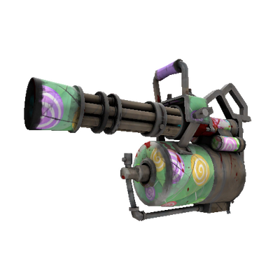 Unusual Professional Killstreak Brain Candy Minigun (Battle Scarred)