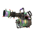 Unusual Festive Specialized Killstreak Brain Candy Minigun (Well-Worn)