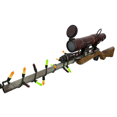 Strange Festivized Coffin Nail Sniper Rifle (Well-Worn)