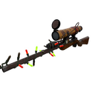 Strange Festivized Killstreak Dressed to Kill Sniper Rifle (Well-Worn)