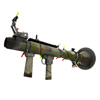 Strange Festivized Killstreak Woodland Warrior Rocket Launcher (Well-Worn)