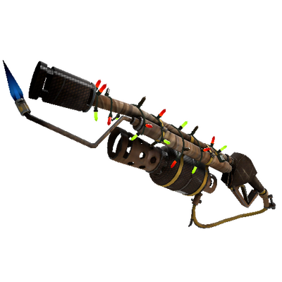 Strange Festivized Professional Killstreak Nutcracker Flame Thrower (Minimal Wear)