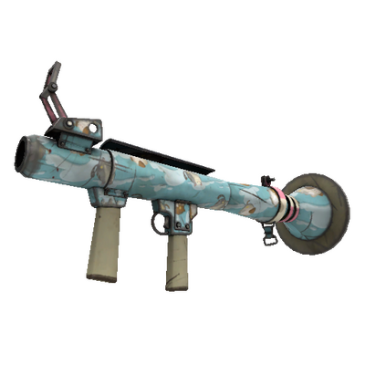 Unusual Professional Killstreak Blue Mew Rocket Launcher (Field-Tested)