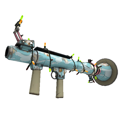 Festivized Blue Mew Rocket Launcher (Minimal Wear)