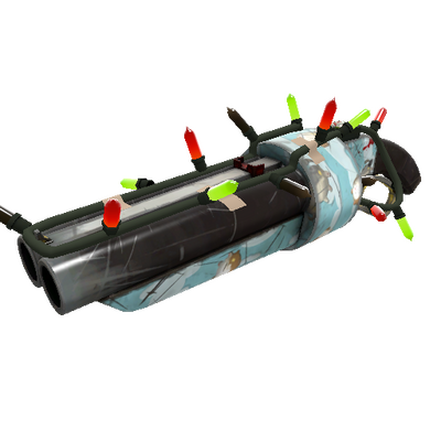 Strange Festivized Professional Killstreak Blue Mew Scattergun (Field-Tested)