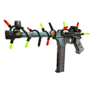 Unusual Festivized Professional Killstreak Blue Mew SMG (Battle Scarred)