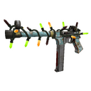 Strange Festive Blue Mew SMG (Battle Scarred)