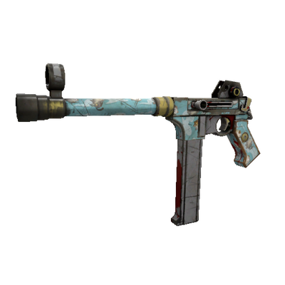 Unusual Professional Killstreak Blue Mew SMG (Battle Scarred)