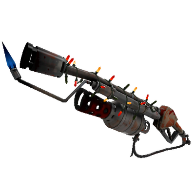 Strange Festivized Specialized Killstreak Civil Servant Mk.II Flame Thrower (Battle Scarred)