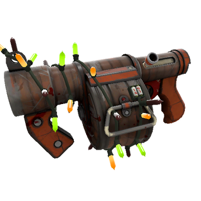 Strange Festivized Specialized Killstreak Civil Servant Mk.II Stickybomb Launcher (Battle Scarred)