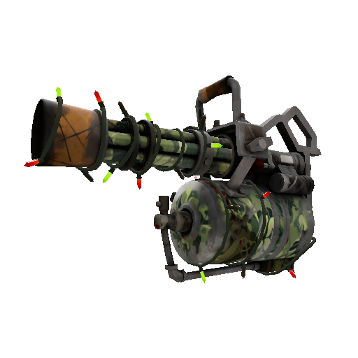 Strange Festivized King of the Jungle Minigun (Battle Scarred)