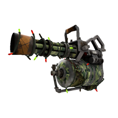 Strange Festivized Killstreak King of the Jungle Minigun (Battle Scarred)