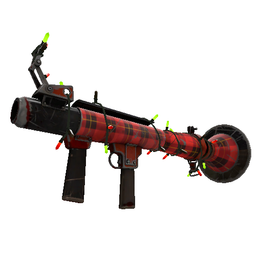 Festivized Plaid Potshotter Mk.II Rocket Launcher (Battle Scarred)
