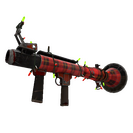 Festivized Plaid Potshotter Mk.II Rocket Launcher (Battle Scarred)
