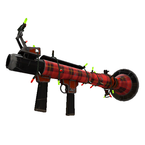 Strange Festivized Plaid Potshotter Mk.II Rocket Launcher (Well-Worn)